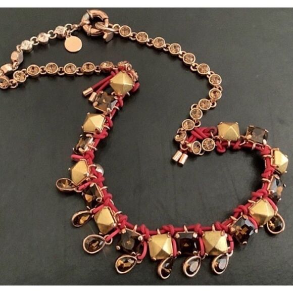 Marc by Marc Jacobs Rose Gold Statement Necklace 18” - Picture 2 of 6